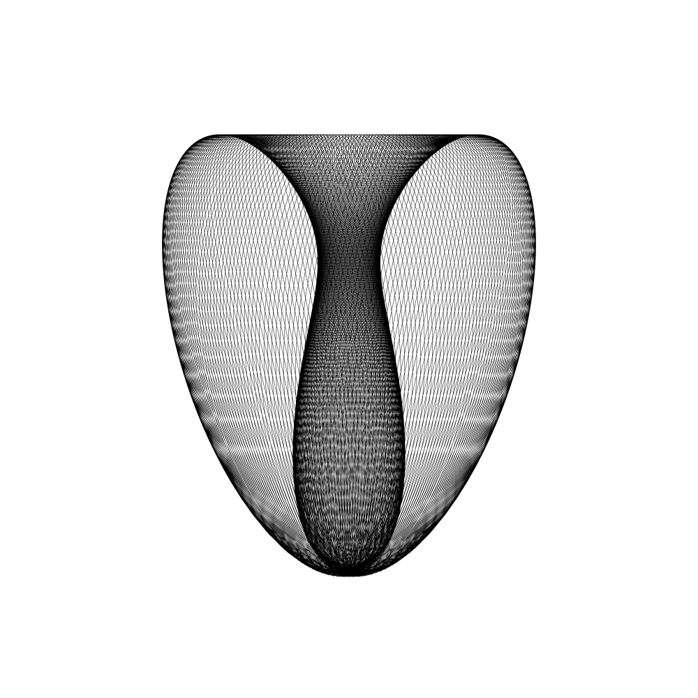 Illustration of a fictional object&rsquo;s orbiting trajectory seen in a ECEF frame, drawn with Erdorbit.