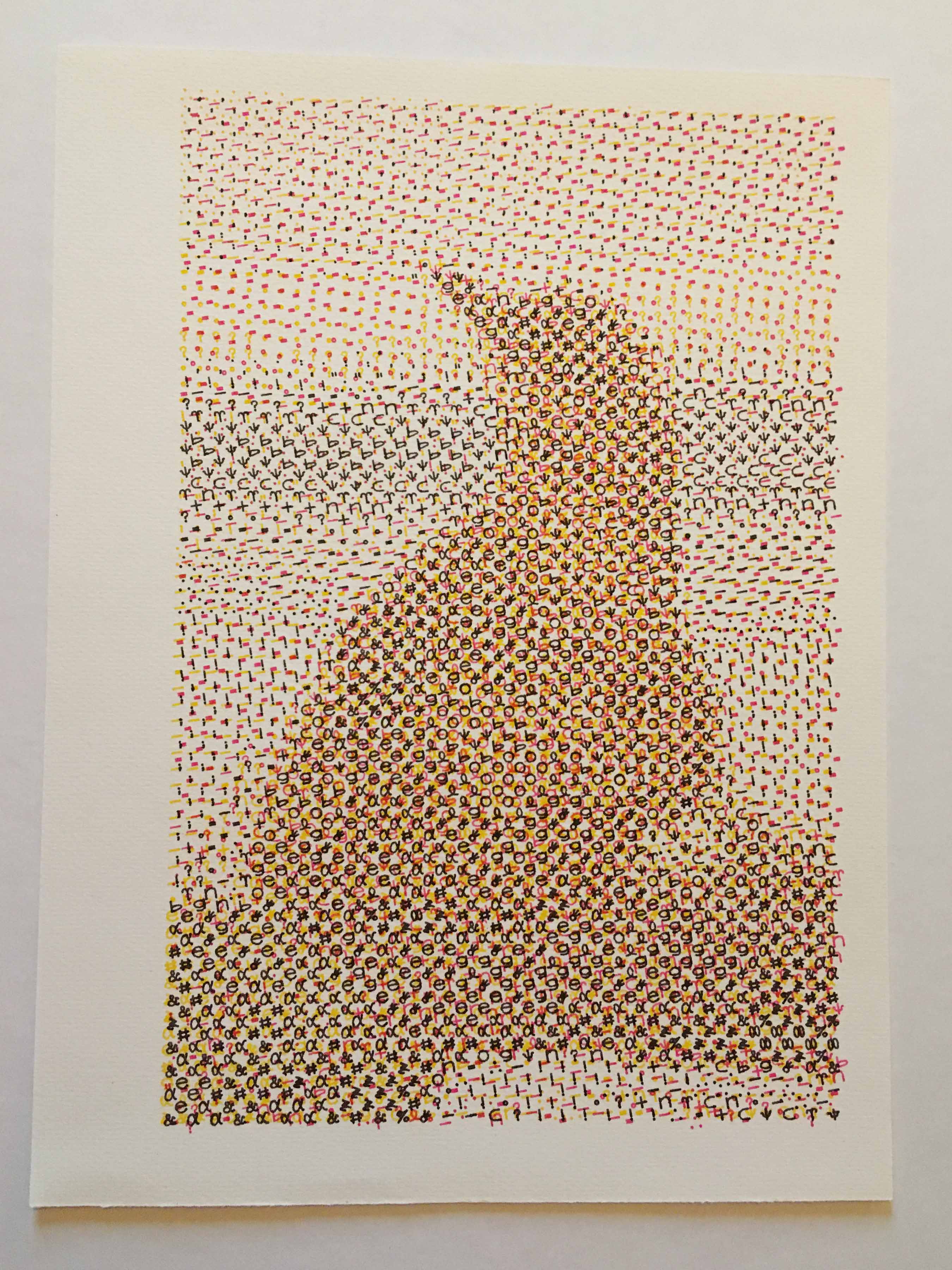 Halftone print of a Varied Trush appearing in the opening of Twin Peaks.